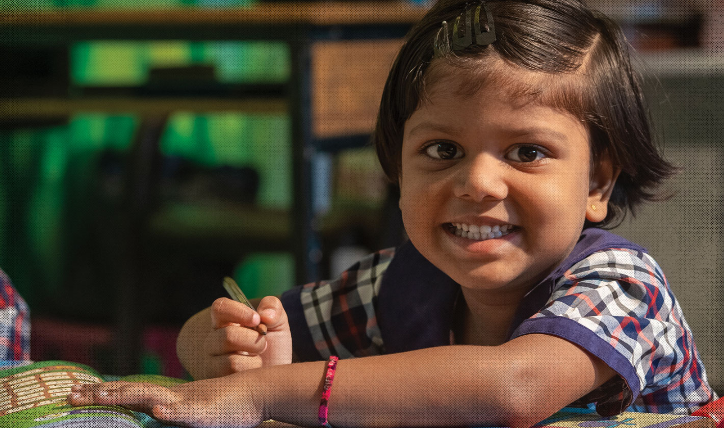 Girl in school