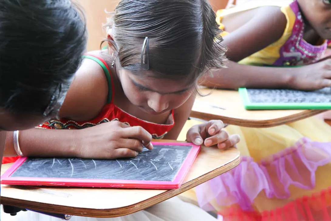 Girls in our refuge shelter